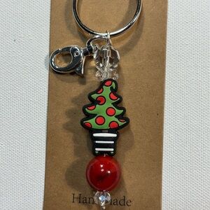 Festive Christmas Tree Keychain/Purse Charm